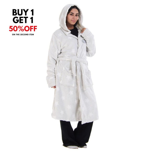 Snuggs Blanket Robe Dark Green Stars